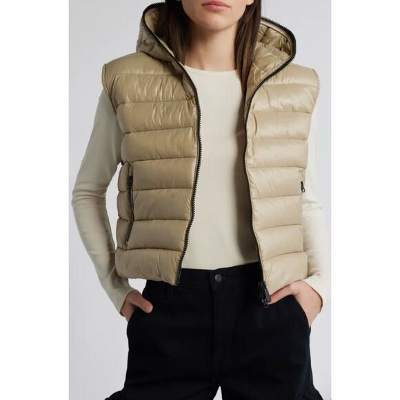 Save The Duck Romina Puffer Vest in Dusty Olive Size 3/ L / Pristine - Picture 2 of 7